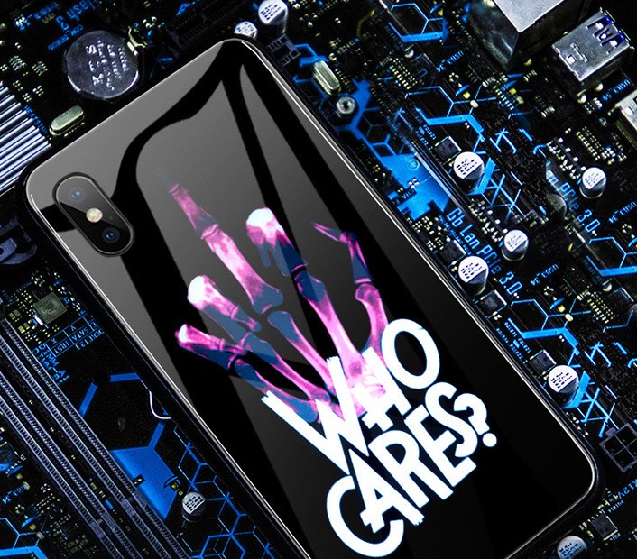 S22 Who Cares Light up case