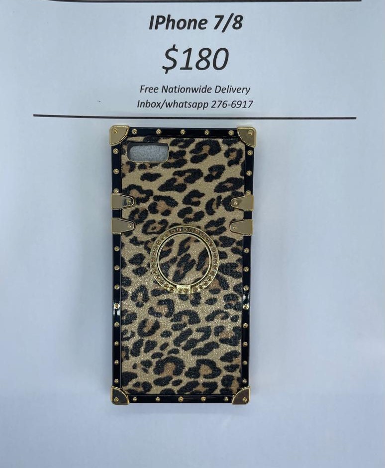 i7/8 Leopard without Pop Ring