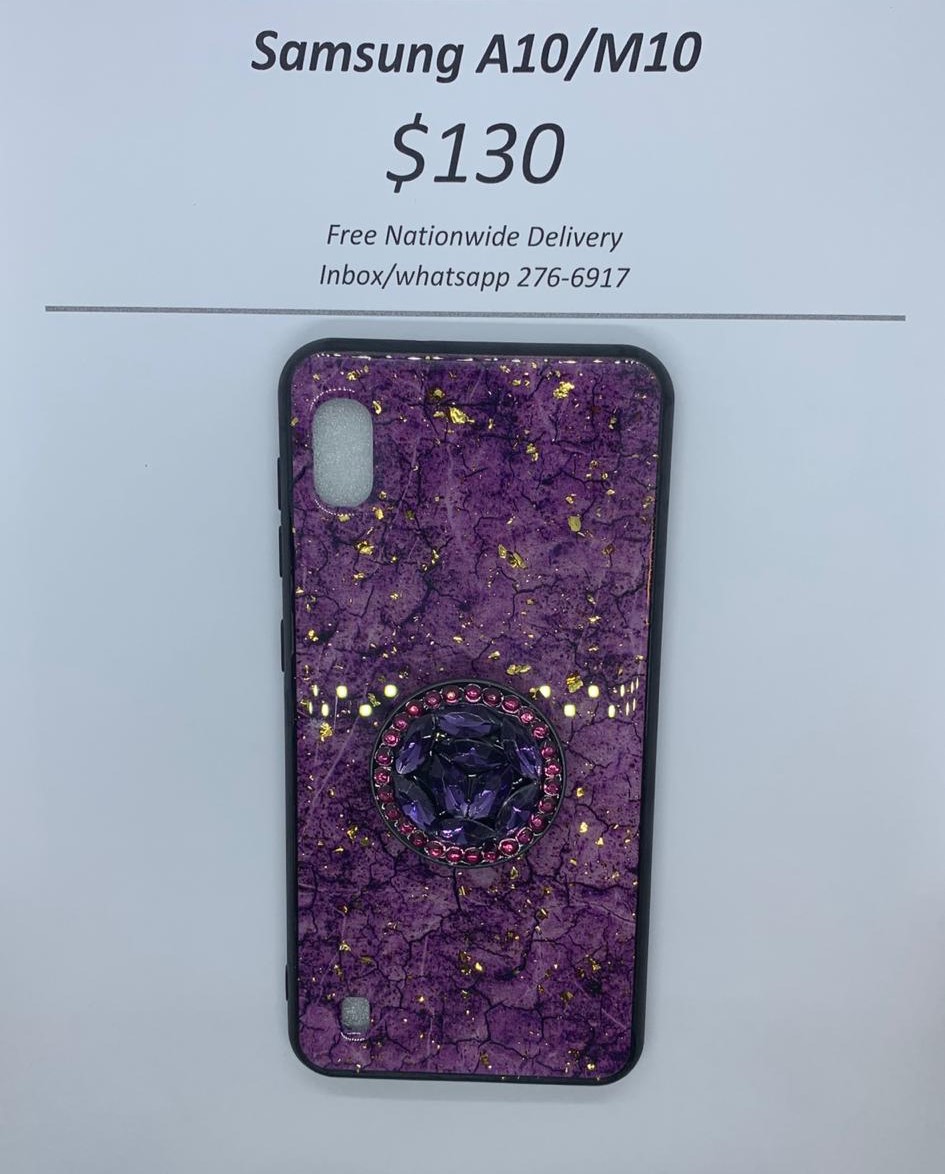 A10 Purple Marble with Pop Socket