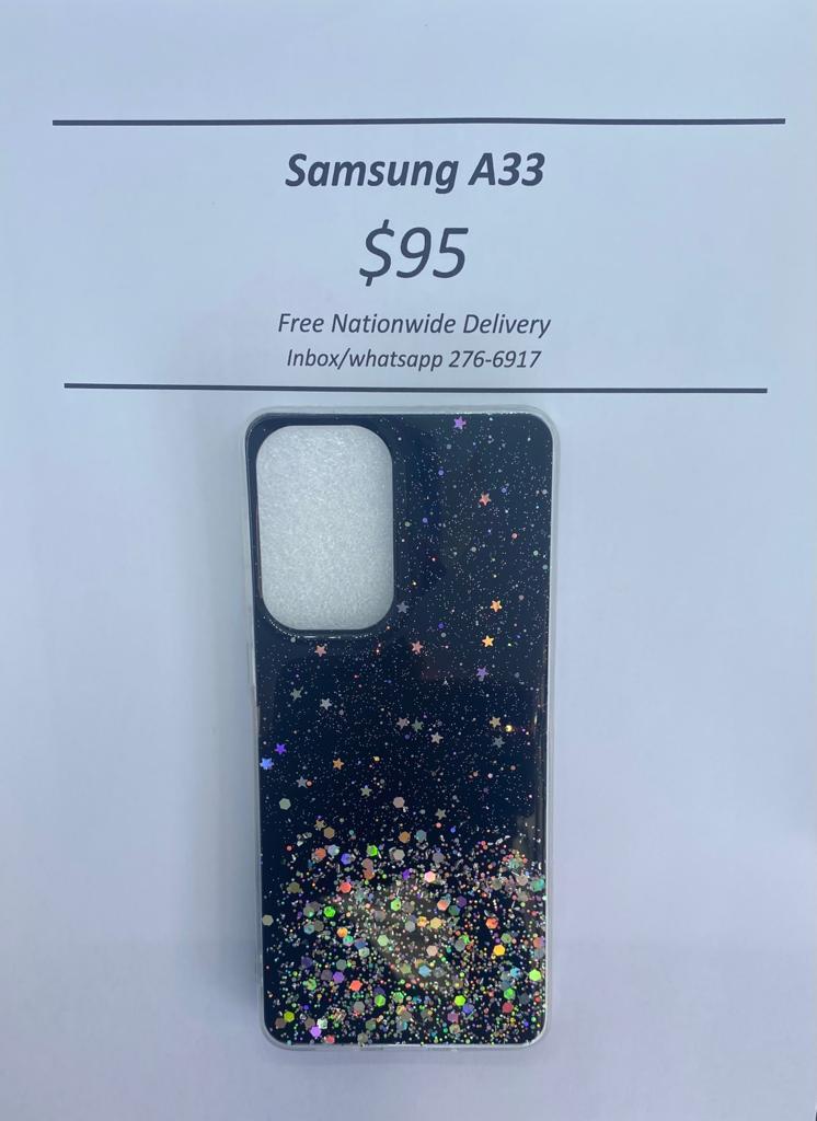 A33 Black Glitter silicone