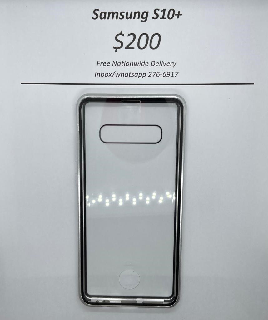 S10+ 360 Temper Glass case