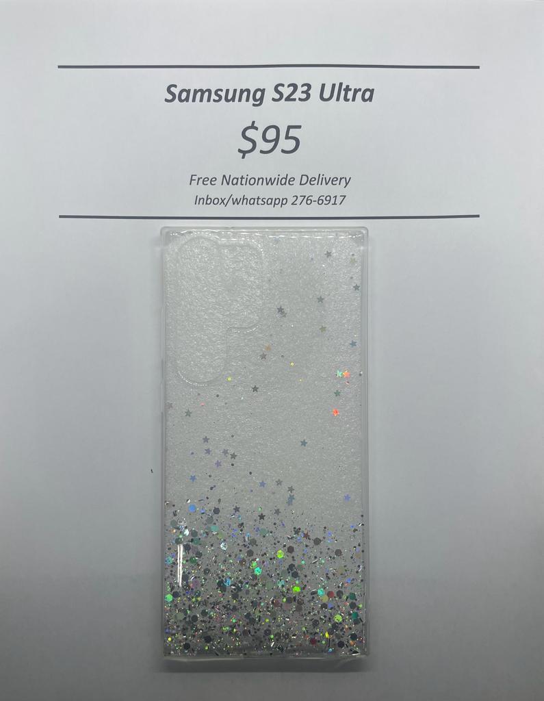S23 Ultra Clear Glitter silicone