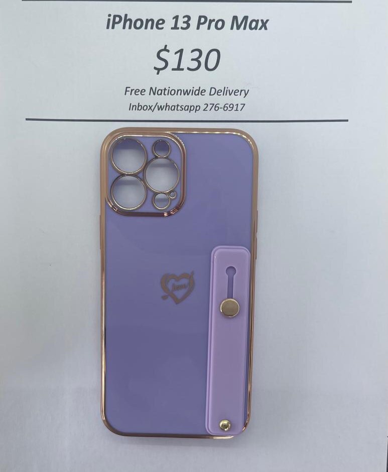 iPhone 13 Pro Max Purple Heart w Holder