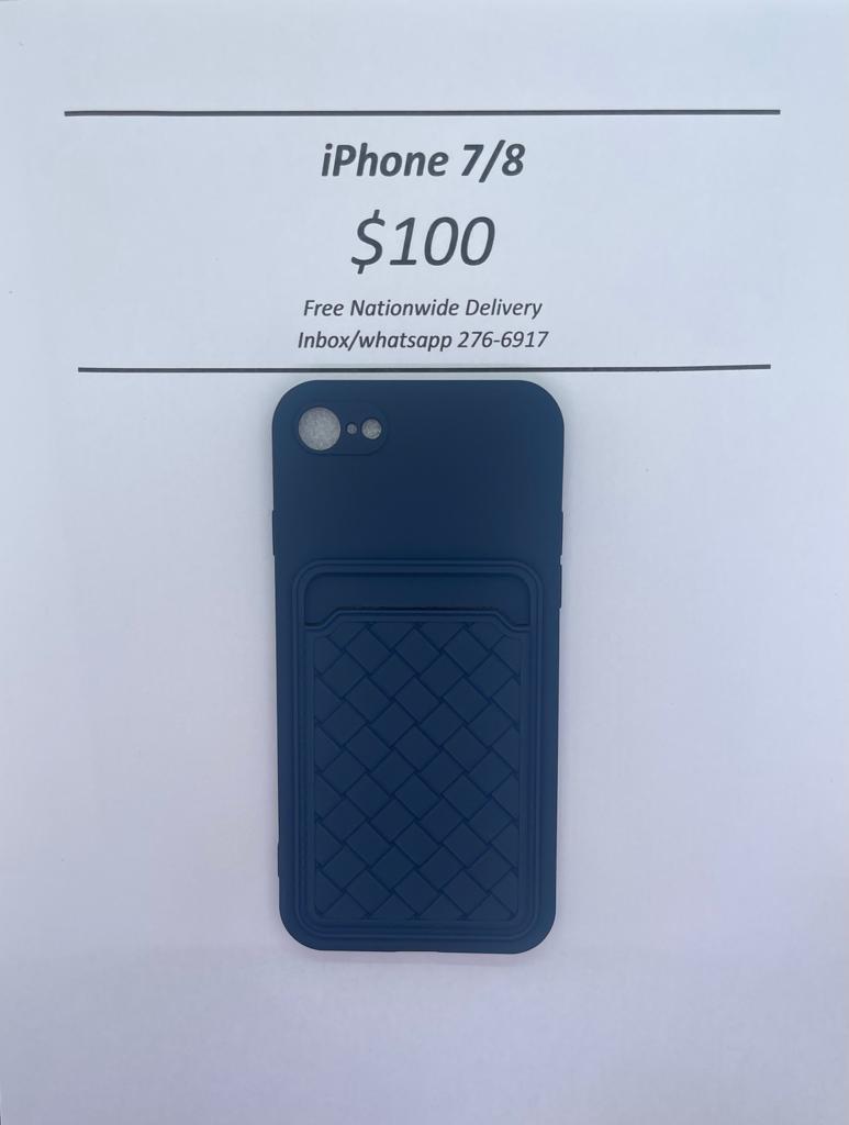 iPhone 7/8 Blue Card Holder