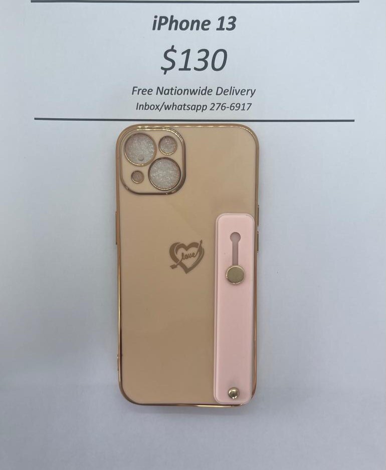 iPhone 13 Cream Heart w Holder