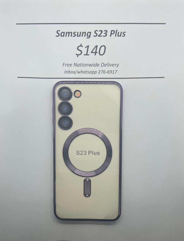 S23 Plus Purple Wireless Charging Magnetic Case