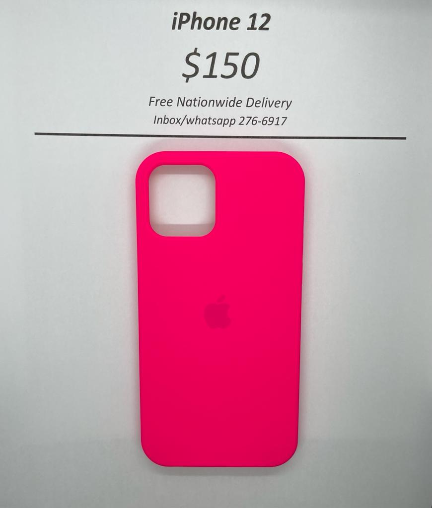iPhone 12 Pink Logo Case