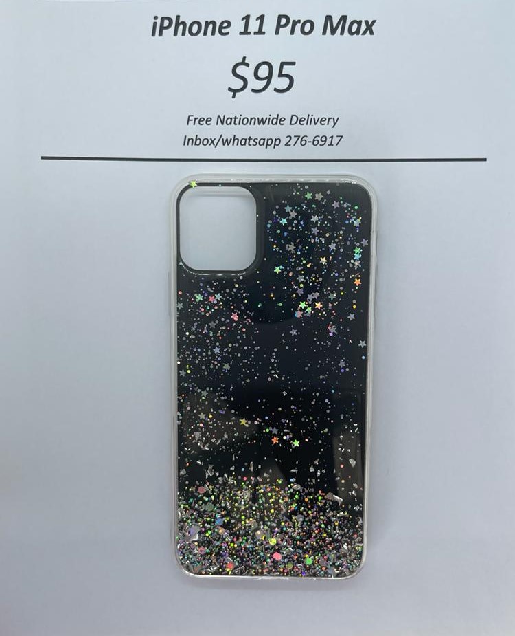 i11 Pro Max Black Glitter