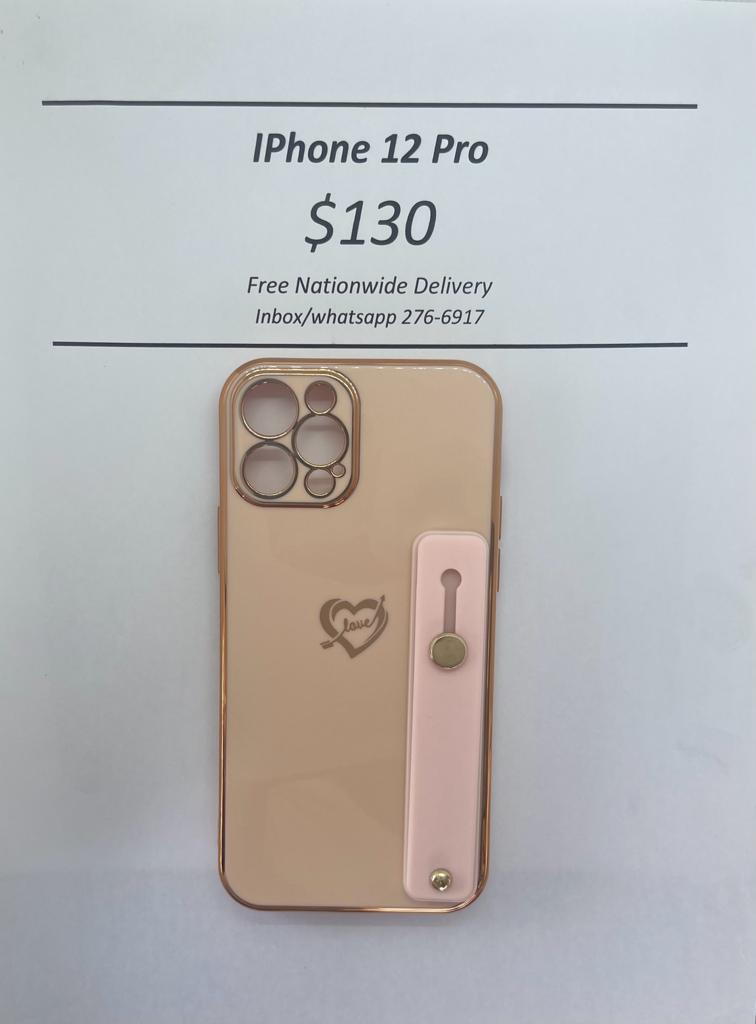 iPhone 12 Pro Cream Heart w Holder