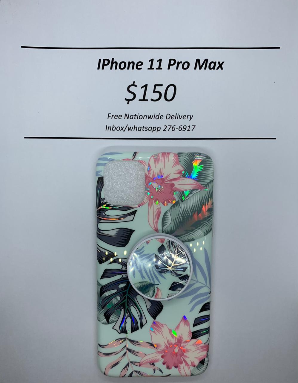 i11 Pro Max Green Banana Leaf Floral