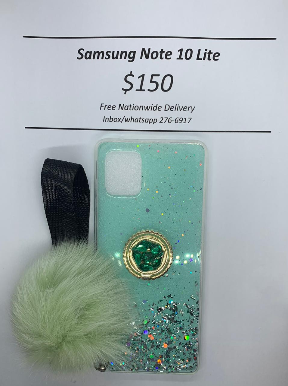 Note 10 Lite Green Pom-pom with Pop Ring