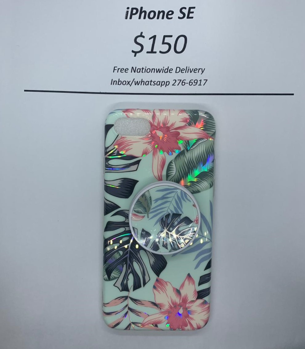 iPhone SE Green Banana Leaf Floral