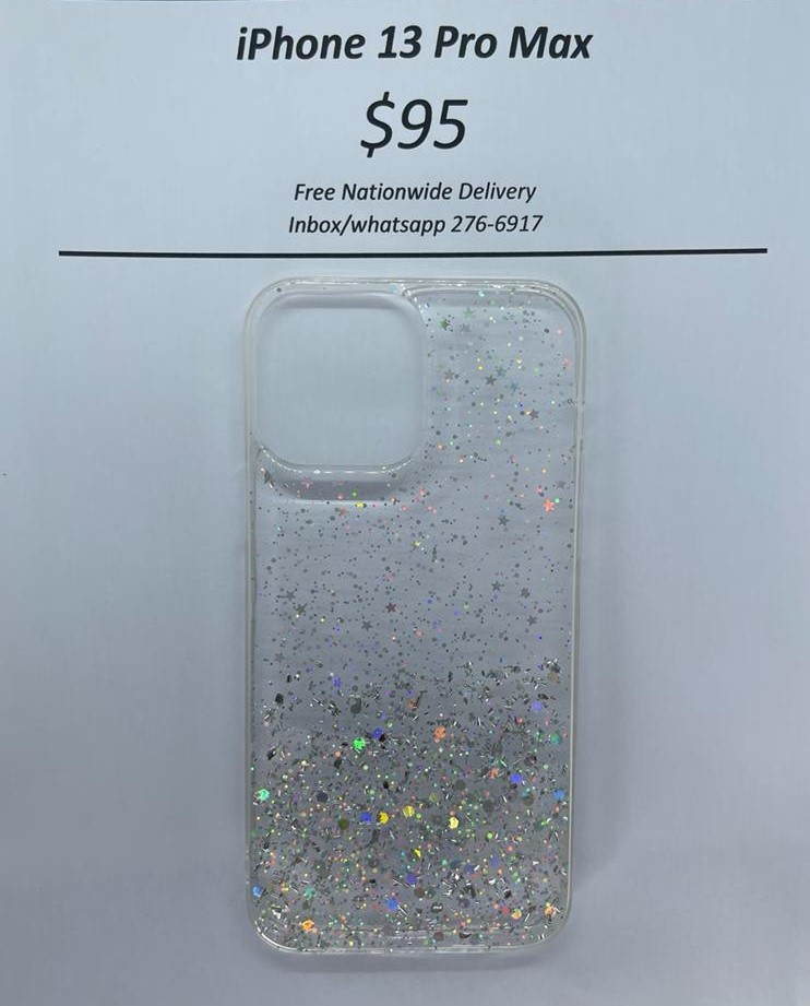 i13 Pro Max Clear Glitter
