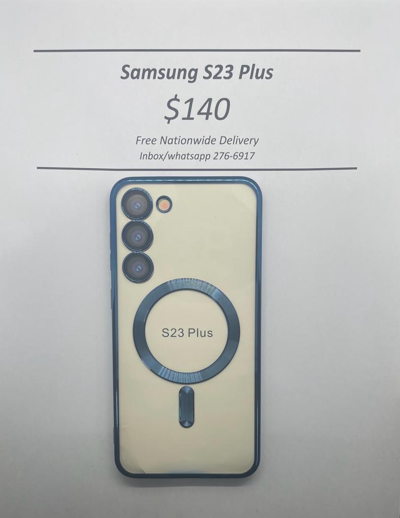 S23 Plus Blue Wireless Charging Magnetic Case