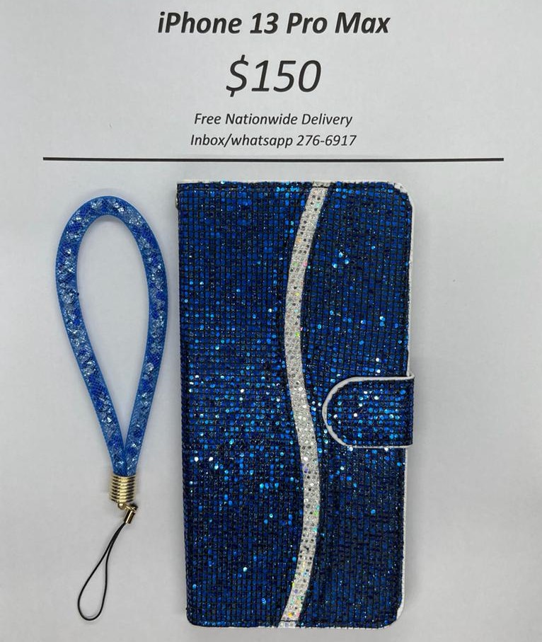 i13 Pro Max Blue Wallet