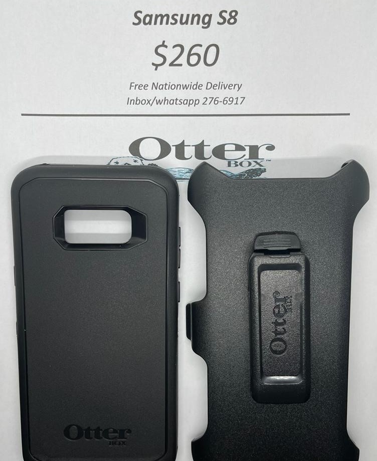 S8 Otterbox-Defender Black