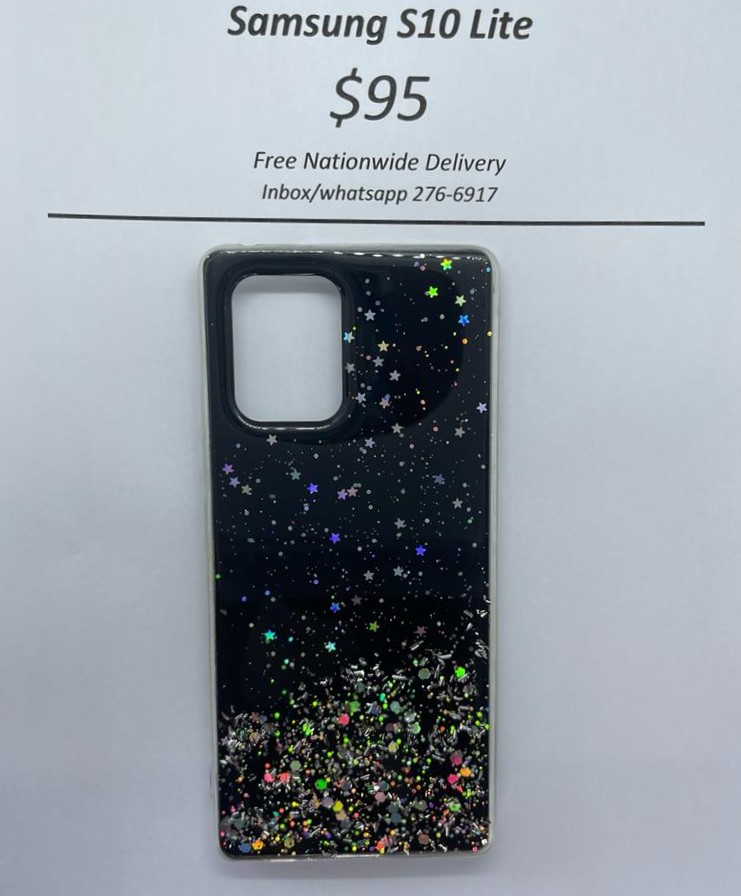 S10 Lite Black Glitter
