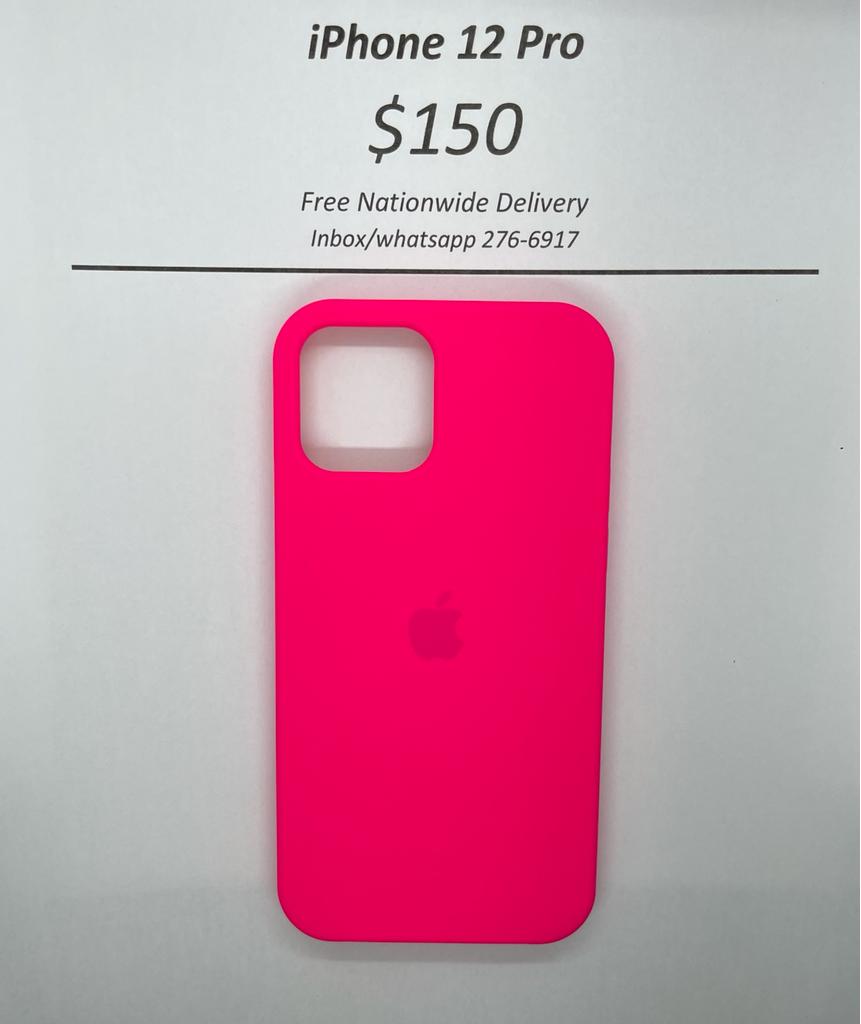 iPhone 12 Pro Pink Logo Case
