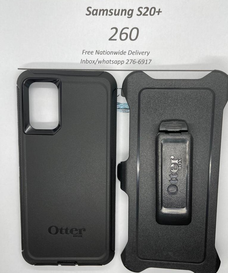 S20+ Otterbox-Defender Black