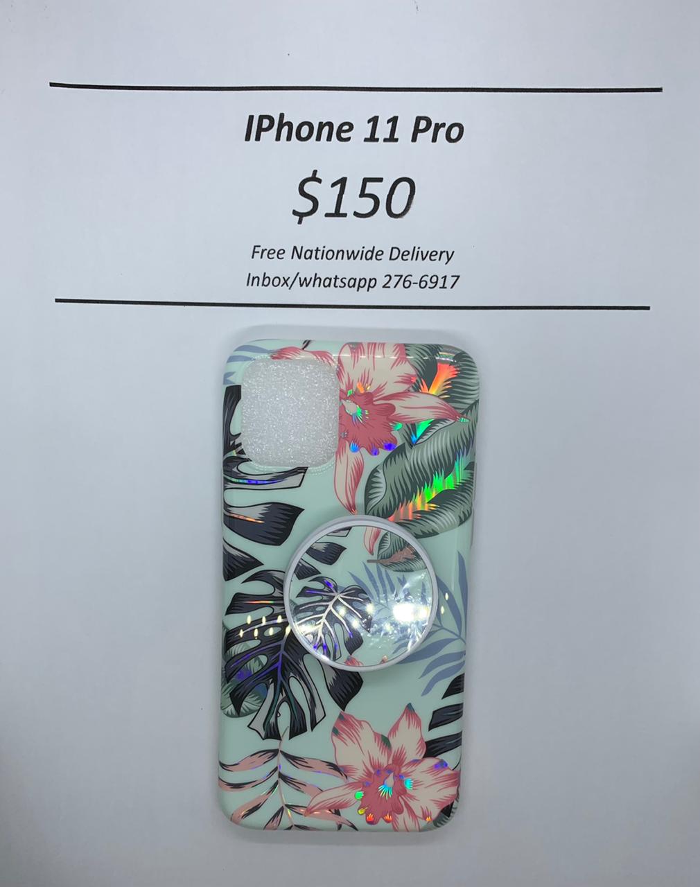 iPhone 11 Green Banana Leaf Floral