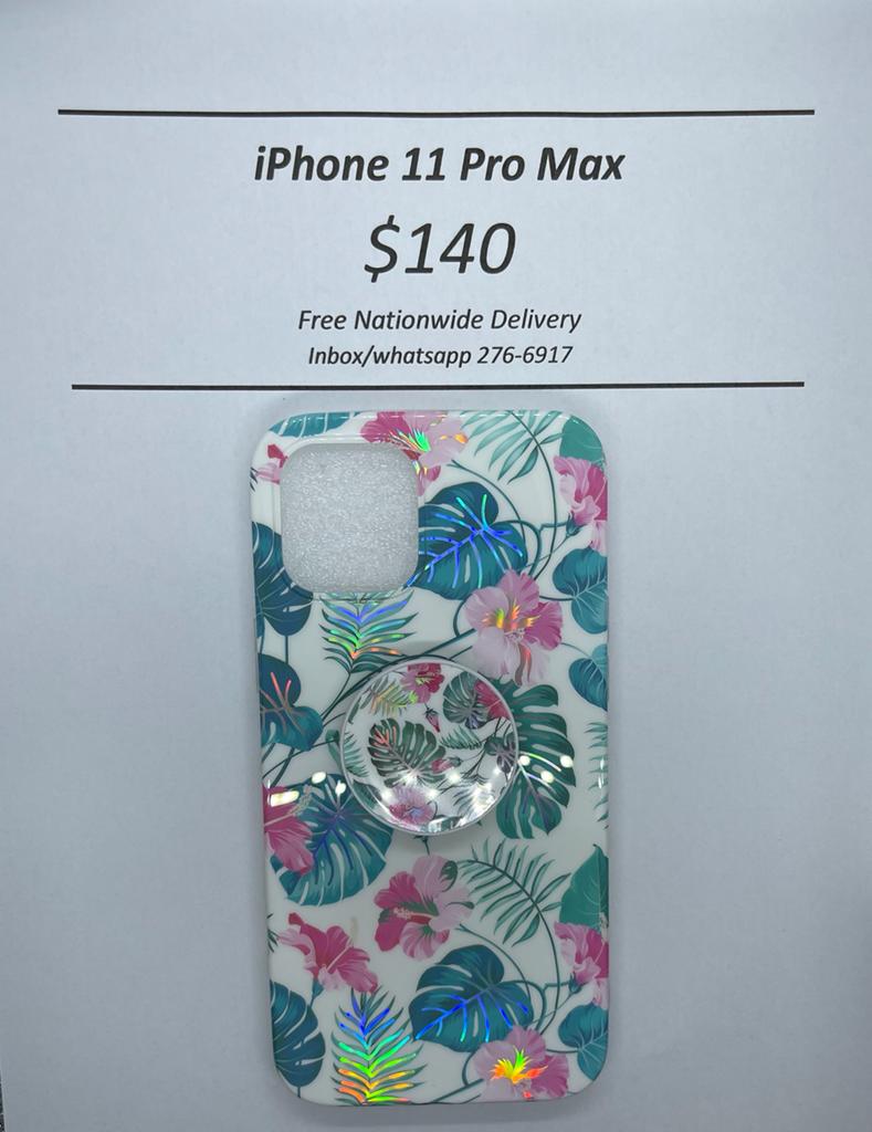 i11 Pro Max with Floral Pop Socket
