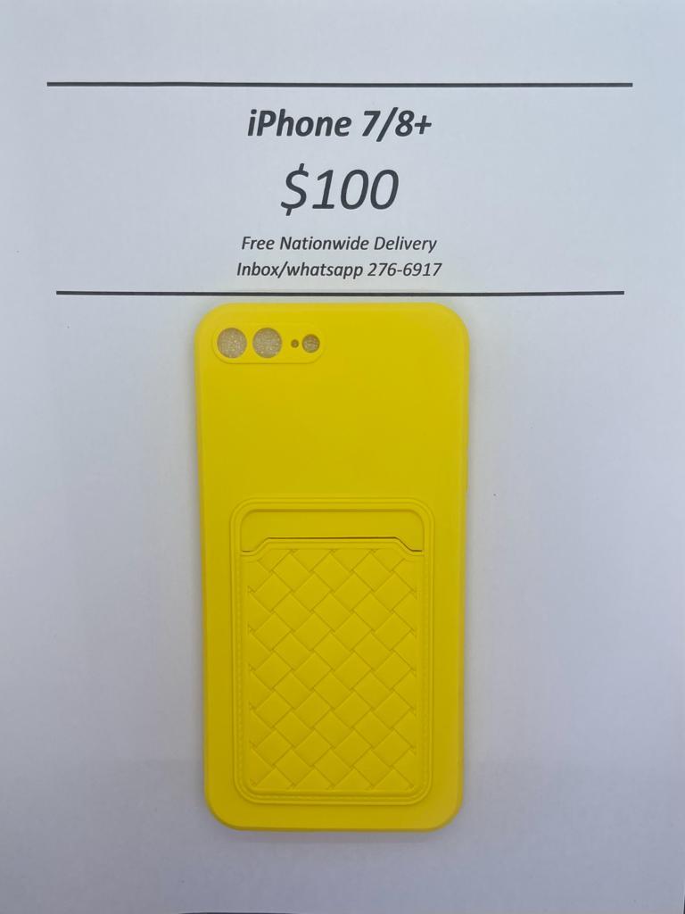 iPhone 7/8 Plus Yellow Card Holder