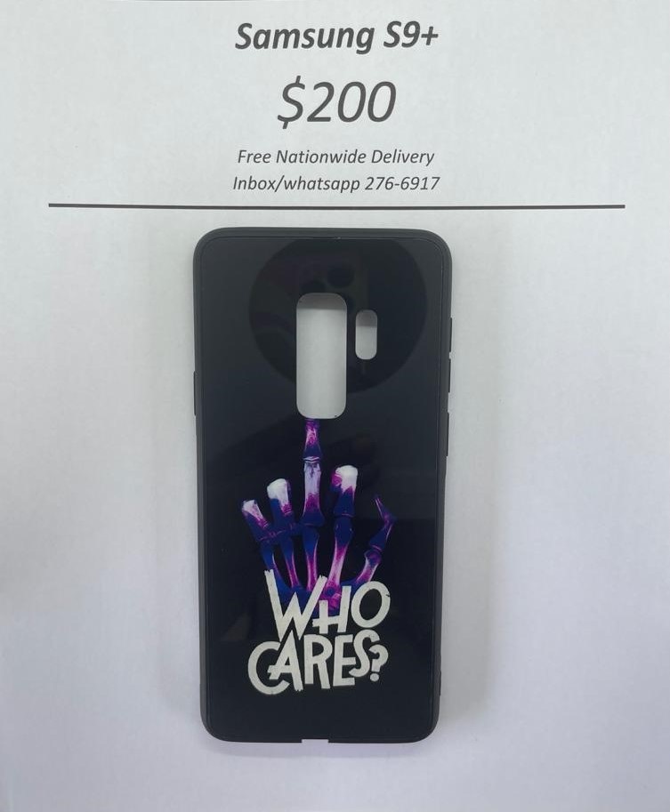 S9 Plus Who Cares Light up case