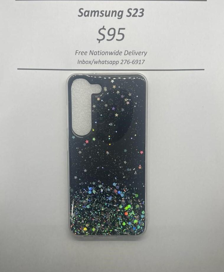 S23 Black Glitter silicone