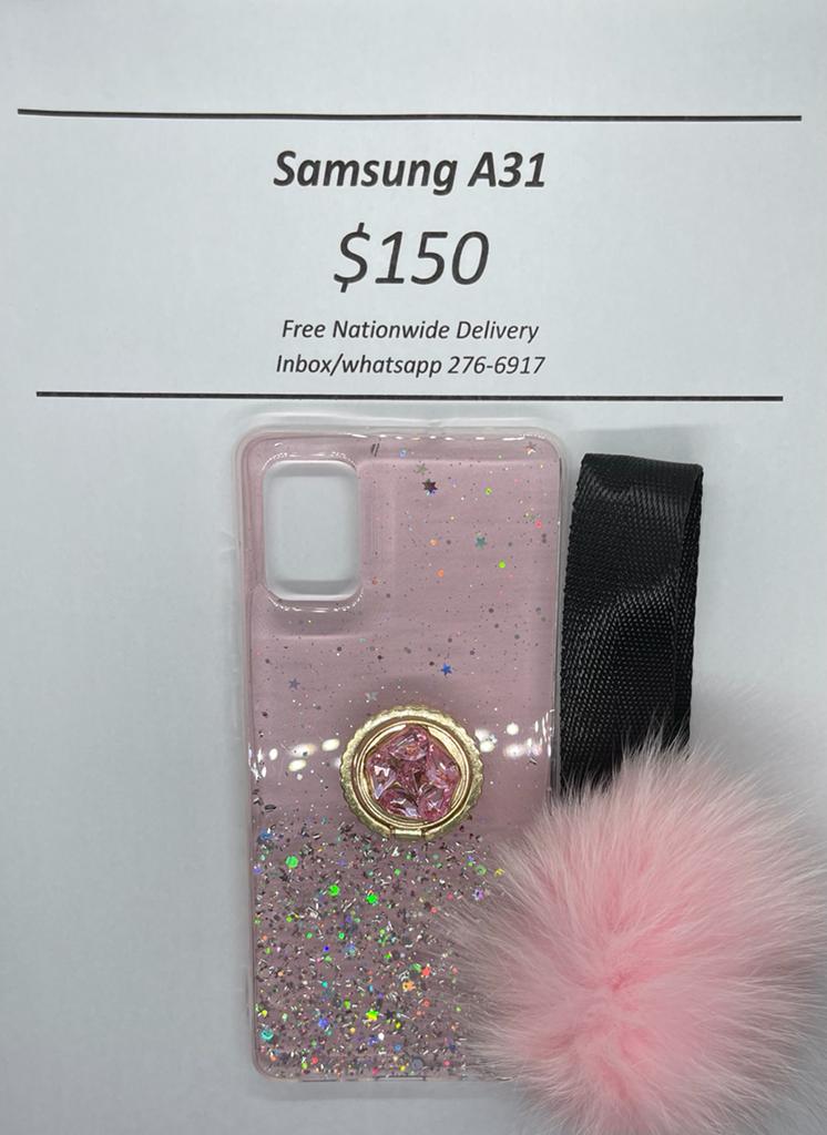 A31 Pink Pom-pom with Pop Ring