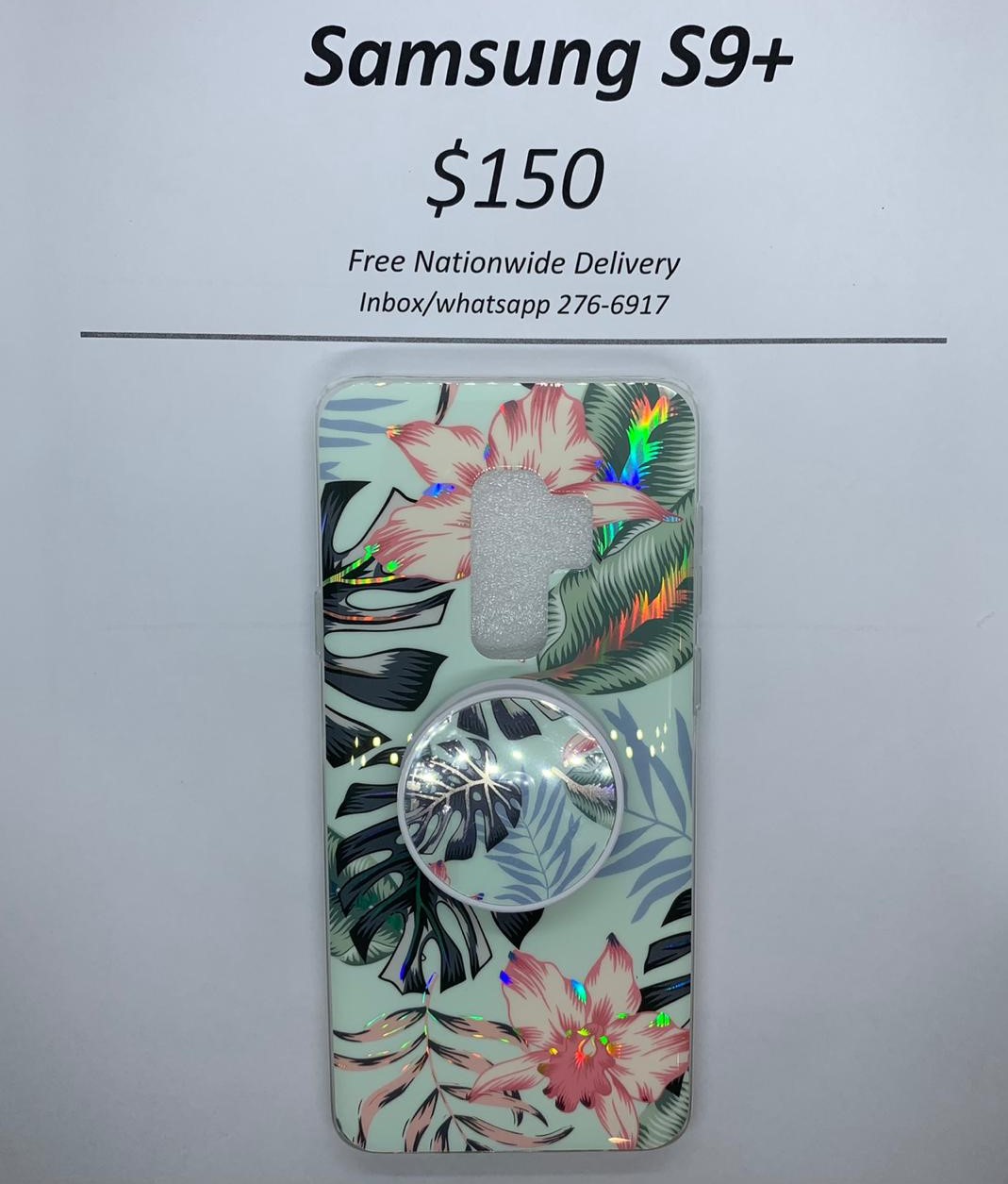 S9+ Green Banana Leaf Floral