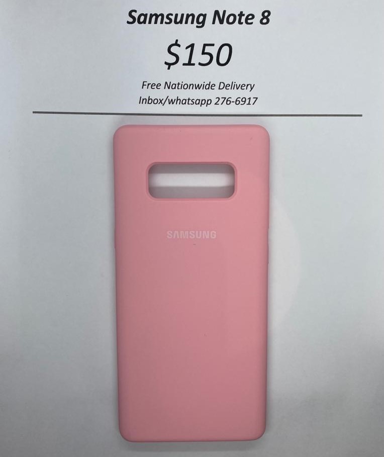 Note 8 Pink Logo Case