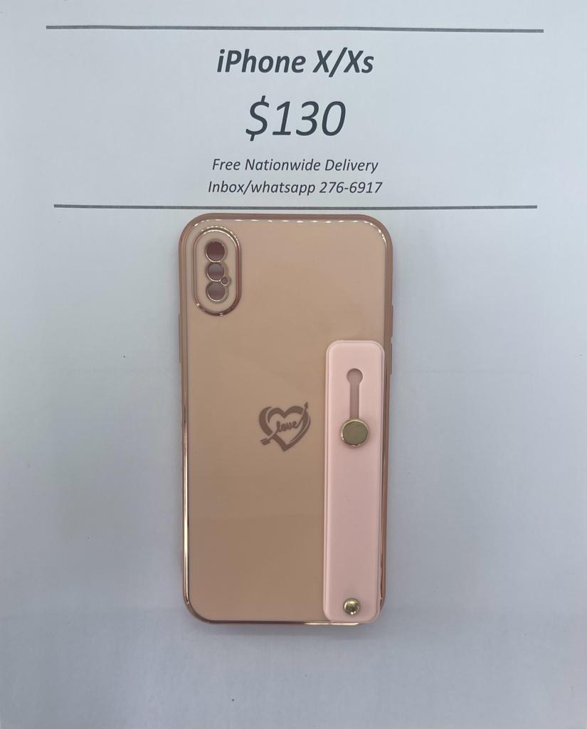 iPhone X/XS Cream Heart w Holder