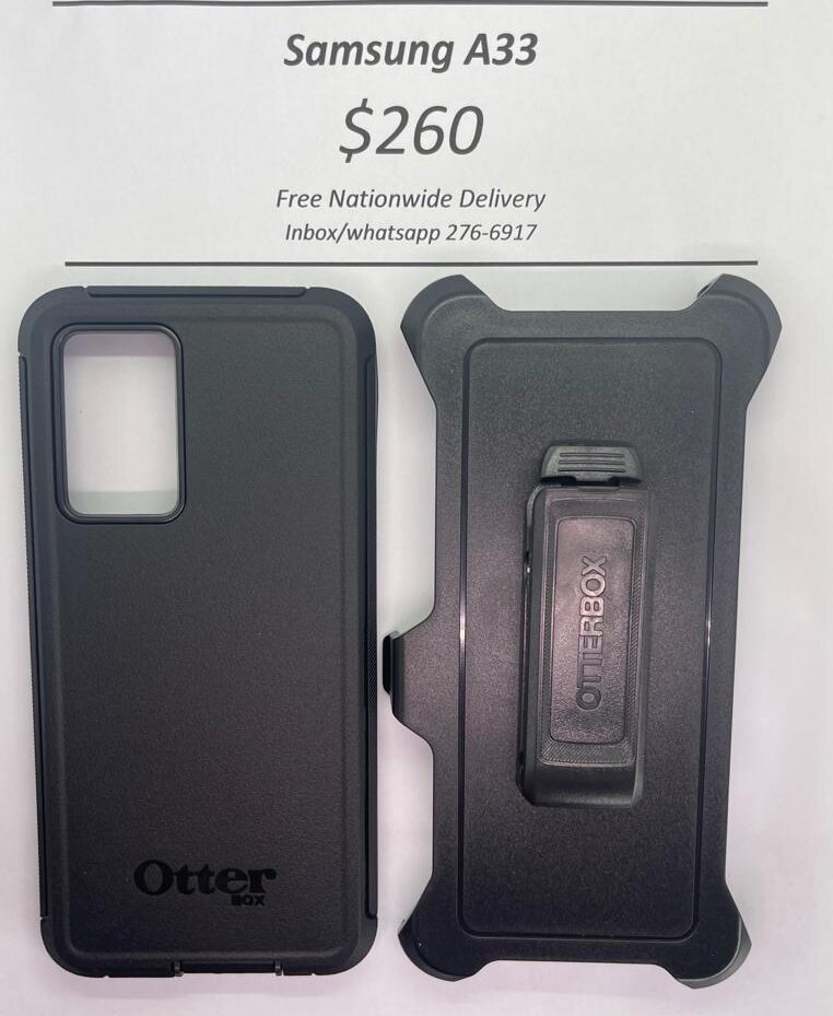 A33 Otterbox-Defender Black