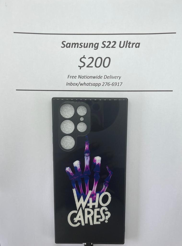 S22 Ultra Who Cares Light up case