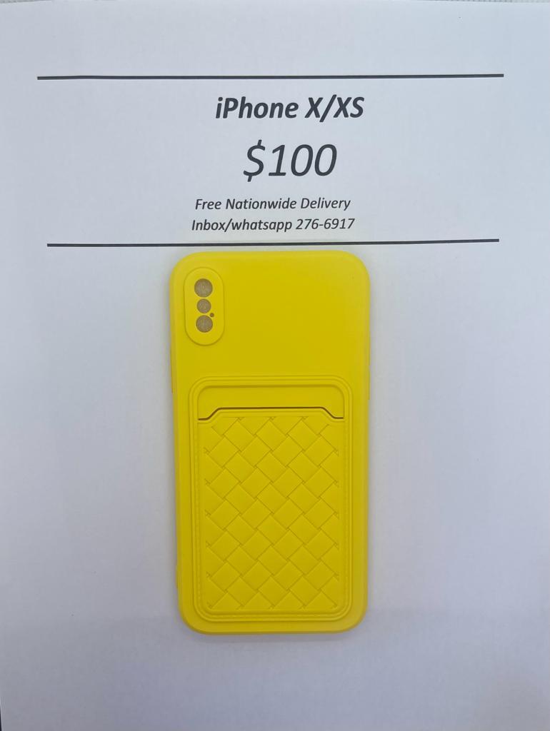 iPhone X/XS Yellow Card Holder