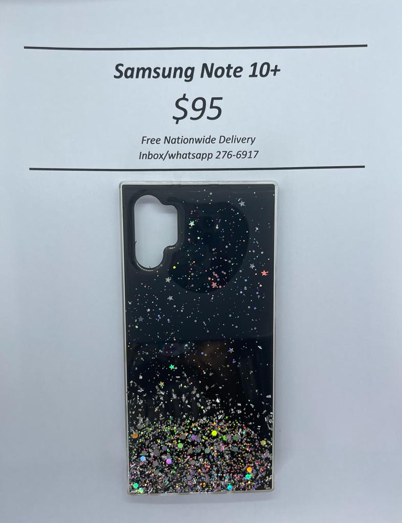 Note 10 Plus Black Glitter