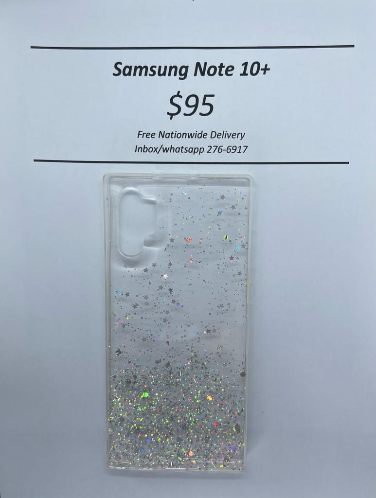 Note 10+ Clear Glitter