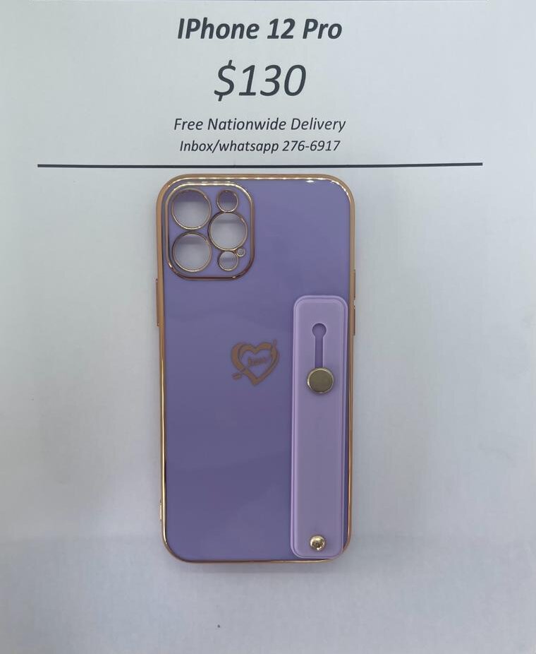 iPhone 12 Pro Purple Heart w Holder