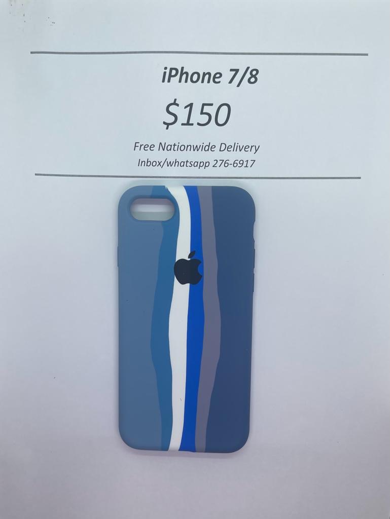 iPhone 7/8 Blue Tone Logo Case