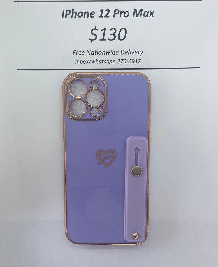 iPhone 12 Pro Max Purple Heart w Holder