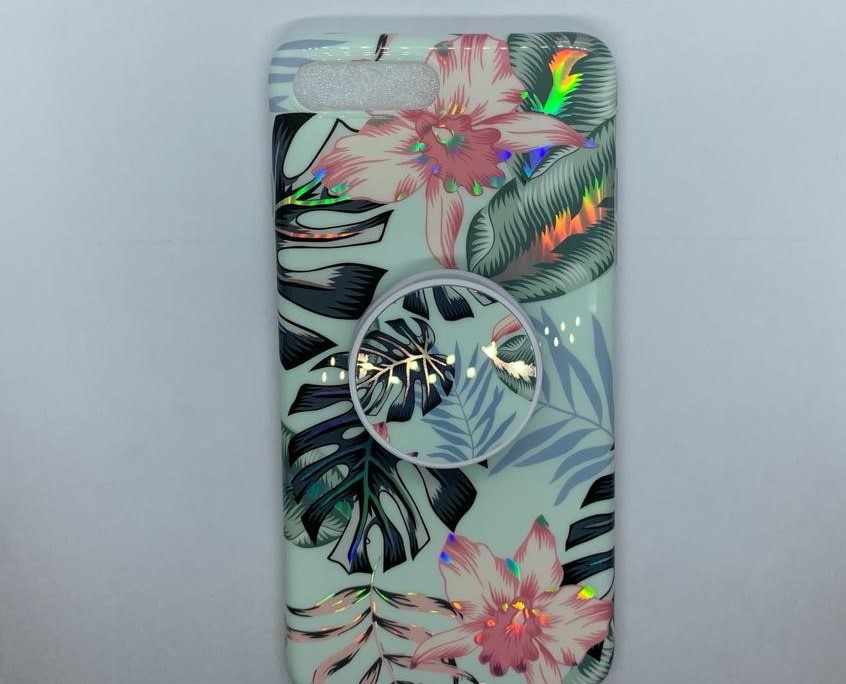 iPhone 7/8+ Green Banana Floral Leaf