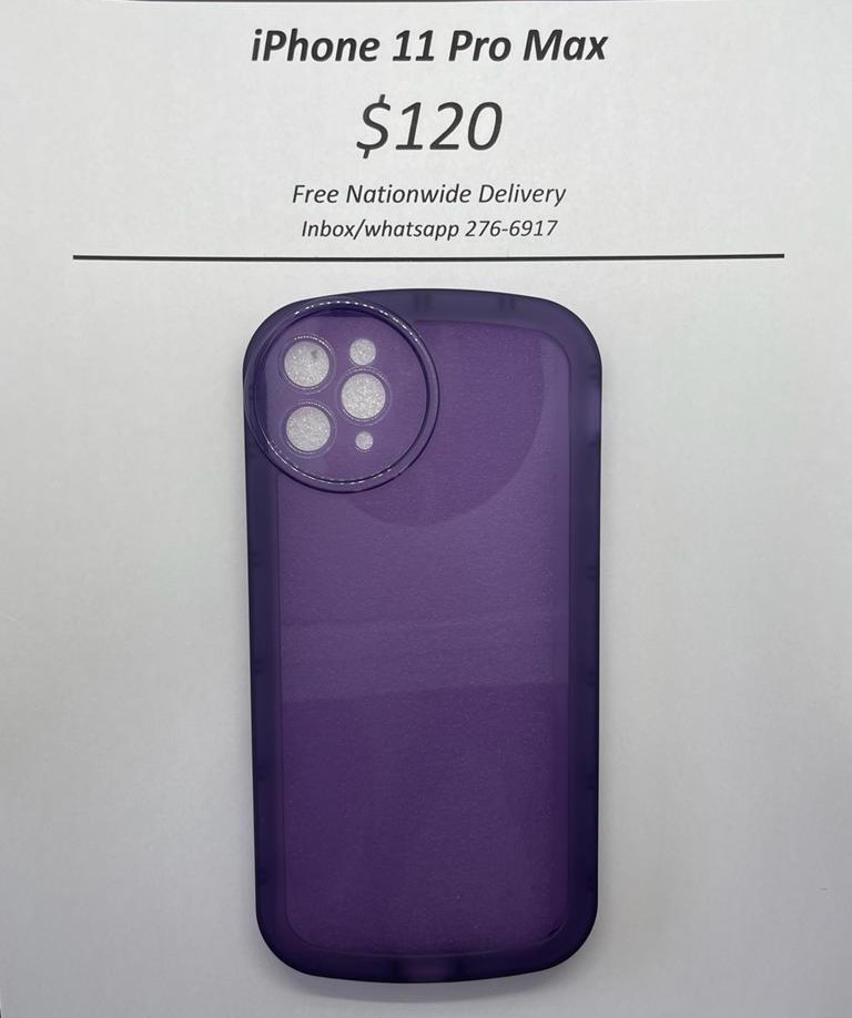 iPhone 11 Pro Max Purple Rim Case