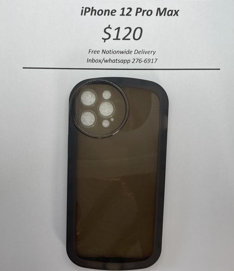 iPhone 12 Pro Max Black Rim Case