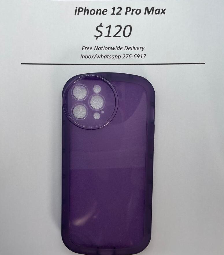 iPhone 12 Pro Max Purple Rim Case