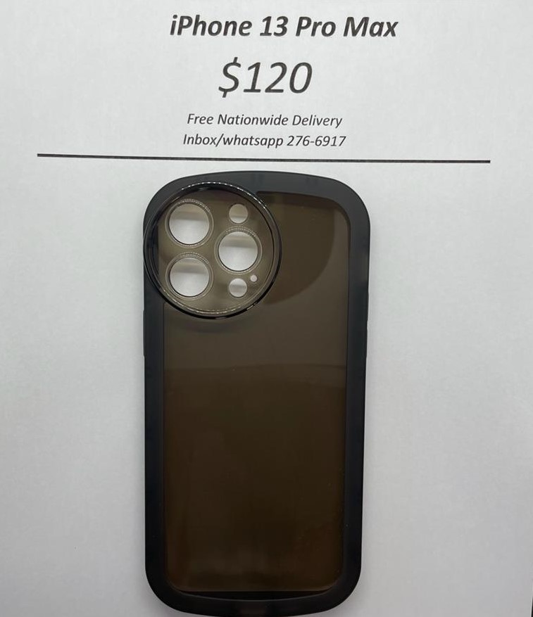 iPhone 13 Pro Max Black Rim Case