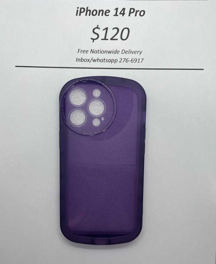 iPhone 14 Pro Purple Rim Case