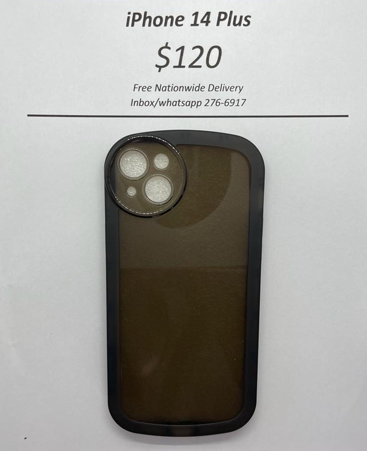 iPhone 14 Plus Black Rim Case