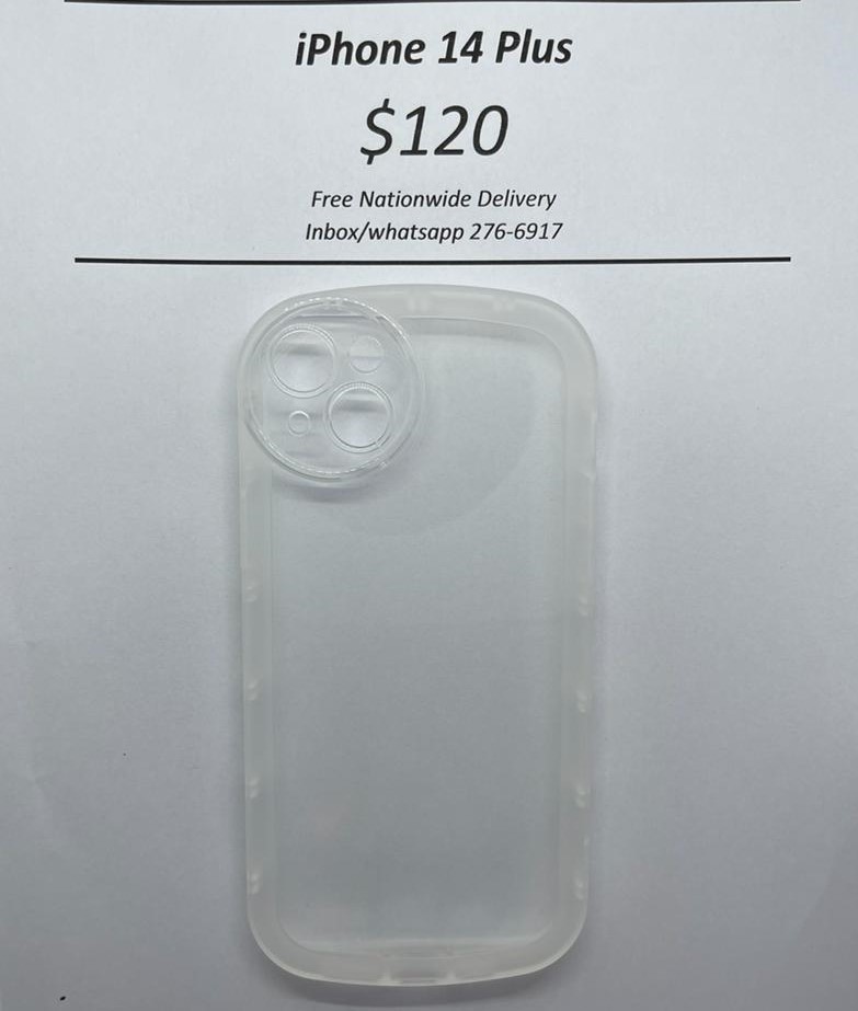 iPhone 14 Plus Clear Rim Case