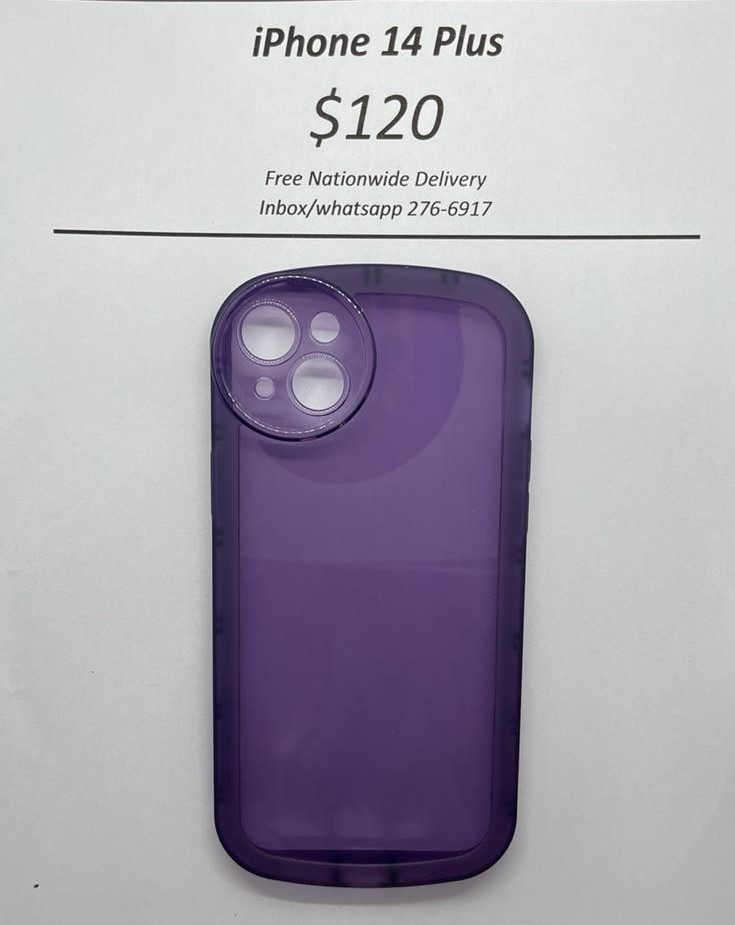 iPhone 14 Plus Purple Rim Case