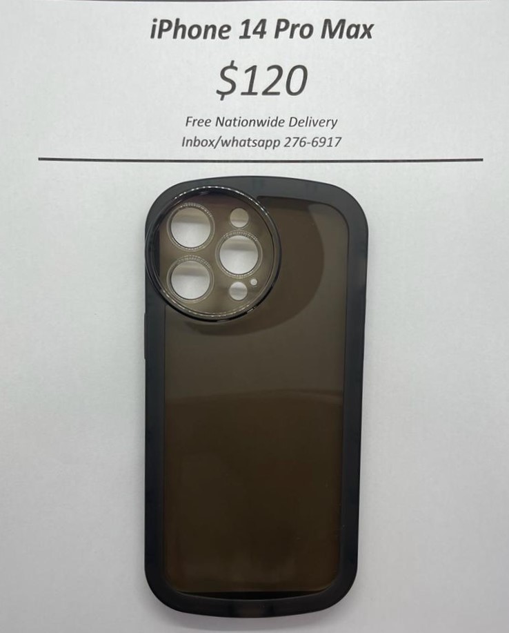 iPhone 14 Pro Max Black Rim Case